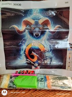 NFL Los Angeles Rams Diamond Painting Complete KIT whatmost