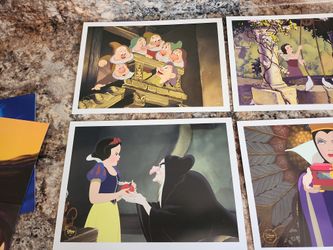 4 snow white lithographs