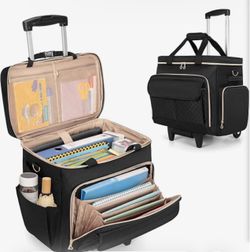 Rolling Teacher Bag with Organizer Compartments