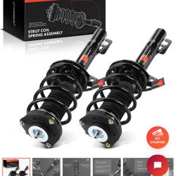 Volkswagen Jetta 2-Pc Complete Strut + Coil Spring, Front Driver & Passenger, A-Premium APSA1883