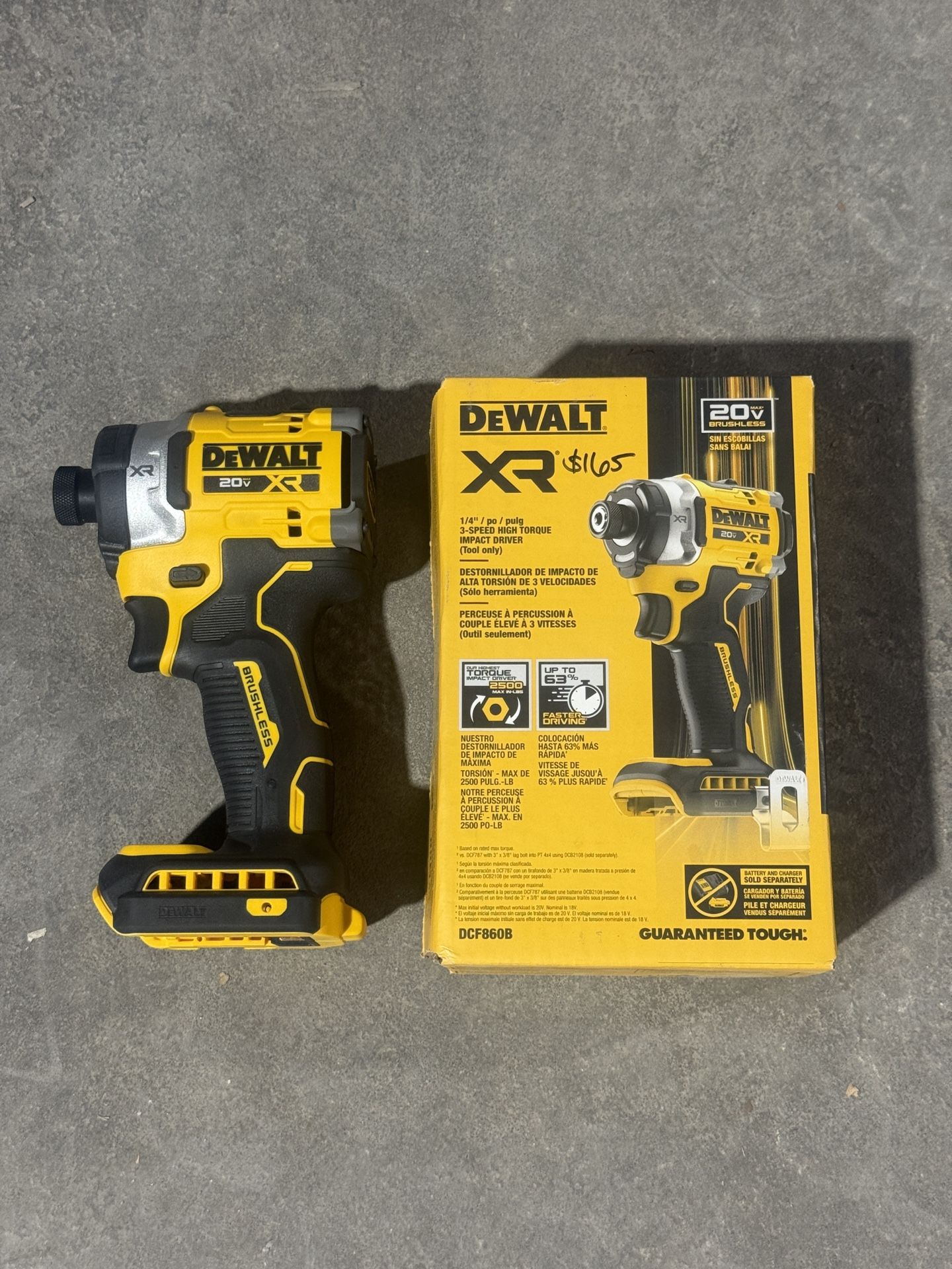 DeWALT XR 3 Speed 1/4” Impact (Tool Only)