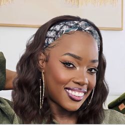 Synthetic Wig Dark Brown 