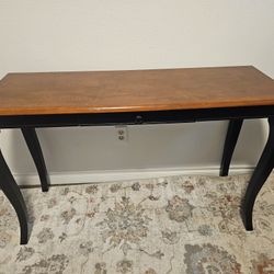 table with a narrow tabletop