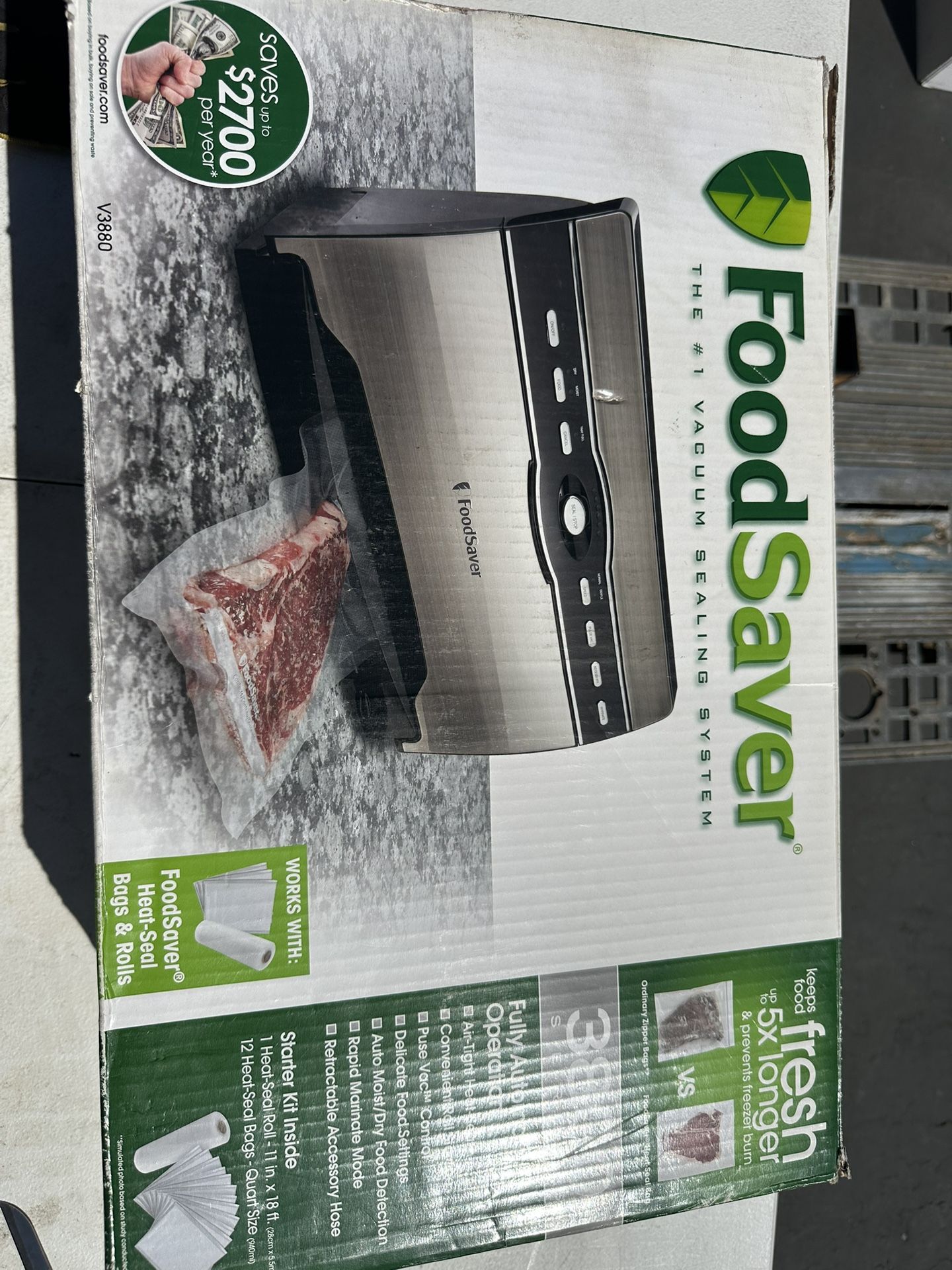 Food Saver 3800 Series Vacuum Sealed