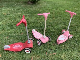 2 Pink Radio Flyer Scooters Available