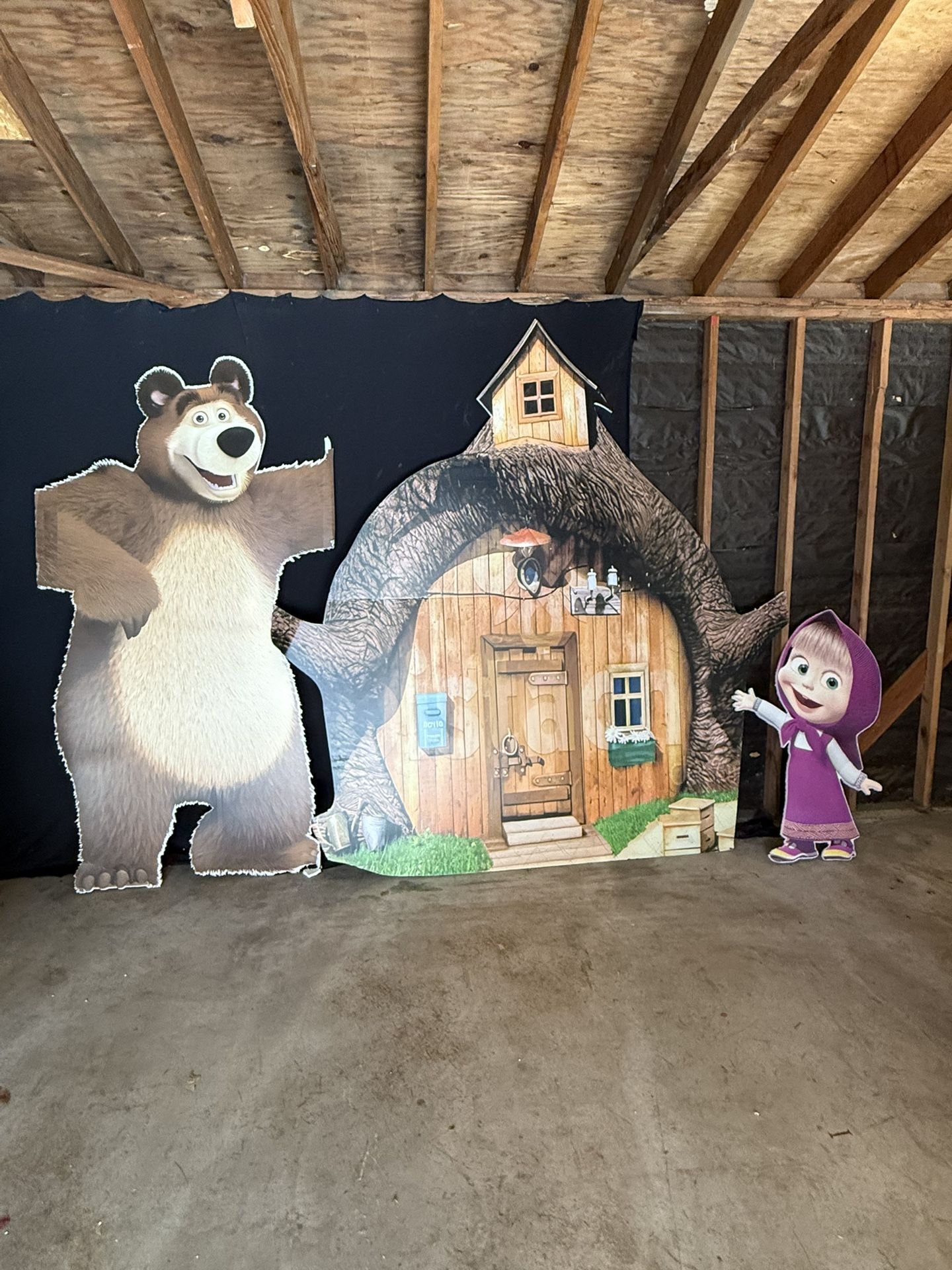 Masha And Bear Event Backdrops for Sale – Baby Shower Birthday & More!