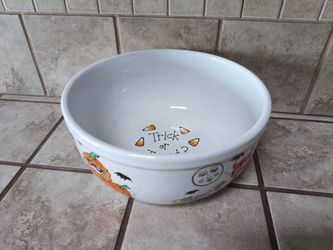 Ceramic Vintage "Trick or Treat" Ceramic Heavy Bowl