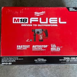 Milwaukee Fuel 1” SDS+ Rotary Hammer 2912-20