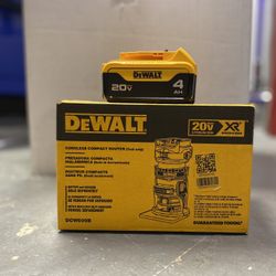 Dewalt Router Cordless + 4ah 20v Battery Brand New