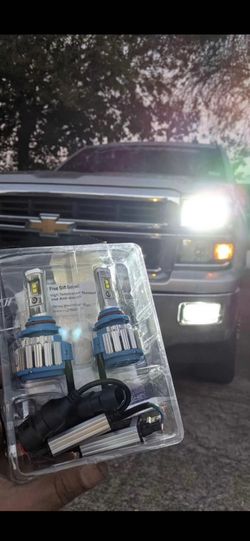 9012/HIR2 LED Bulbs 40000LM 990% Brightness 6000K Cool White Plug and Play Halogen Replacement Conversion Kit 2024 Upgraded, Fog Light, Pack of 2