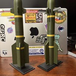 Replica AGM-114 and RX9 Hellfire Missile Scale 1:6
