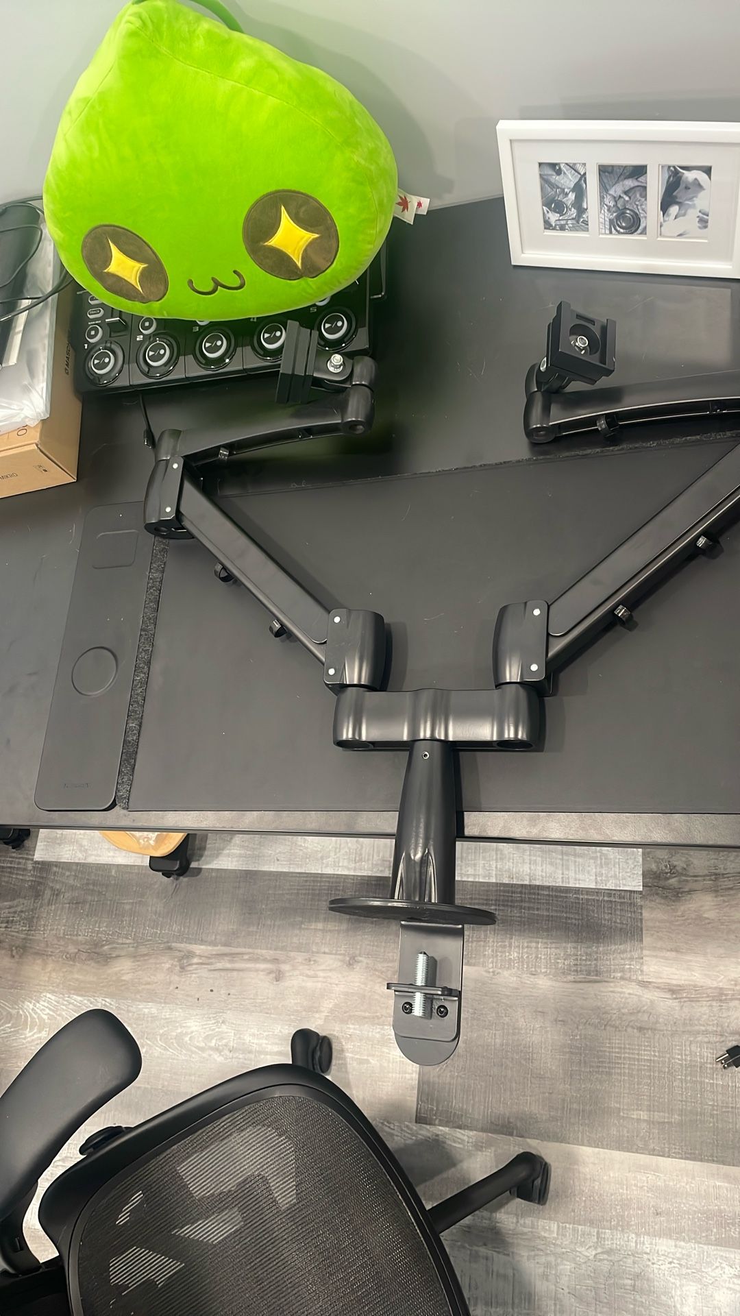 2x 4k 60hz LG monitors w/ Uplift Desk’s Range Dual-Monitor Arms