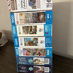 1000 pc Puzzles Complete $4 Ea. Or $3 Ea  If You Buy 3 Or More
