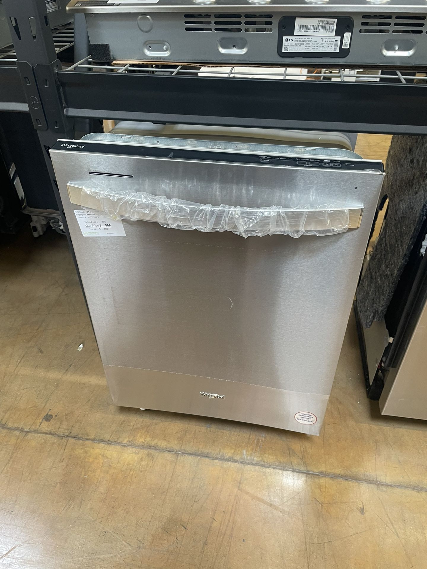 Dishwasher stainless steel Whirlpool