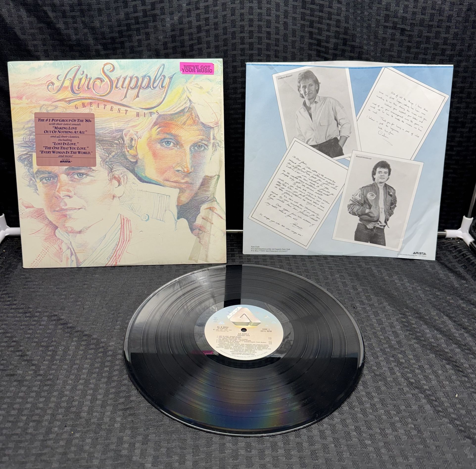 Air Supply Greatest Hits Vinyl LP Record
