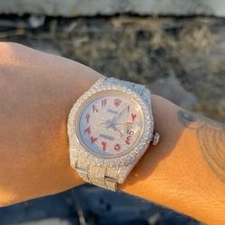 Iced out watch