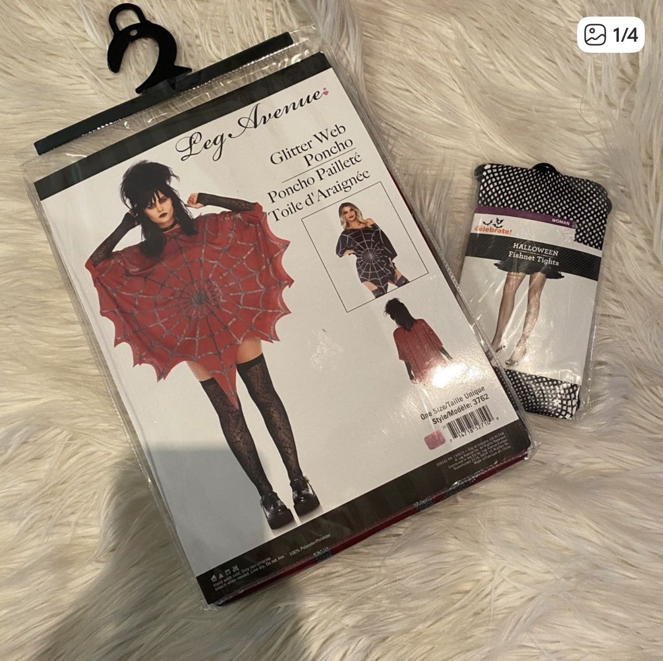 Women’s Spider Web Poncho Costume
