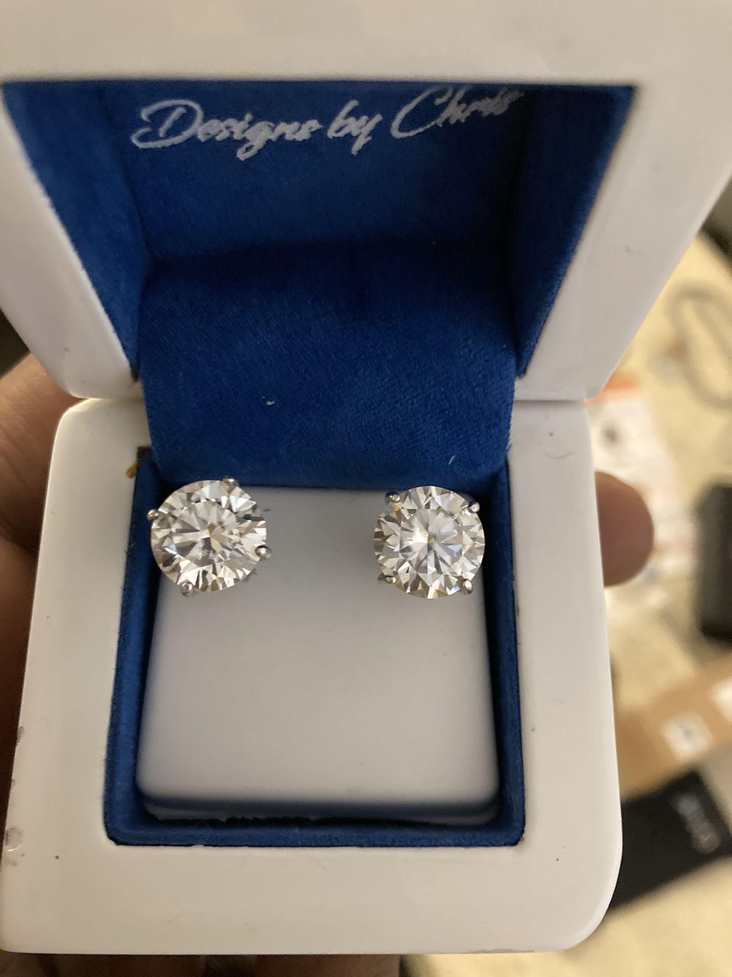 10 Carat Diamond Earrings
