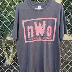 VTG 1998 WCW NWO T-Shirt Men Large Bad has arrived Double Sided 