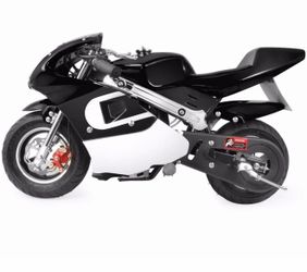 XtremepowerUS Kids Mini Motorcycle Gas Powered Pocket Bike 40cc 4-Stroke Ride On Black