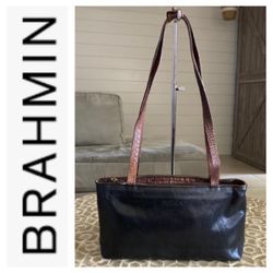 Brahmin vintage leather shoulder bag