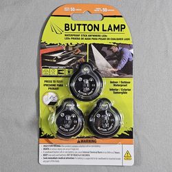 New LED Button Lamps – Stick-On, Bright White, Waterproof