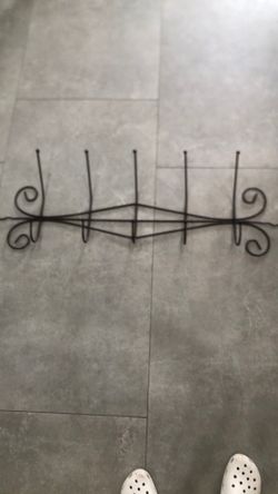 Rod iron coat hooks