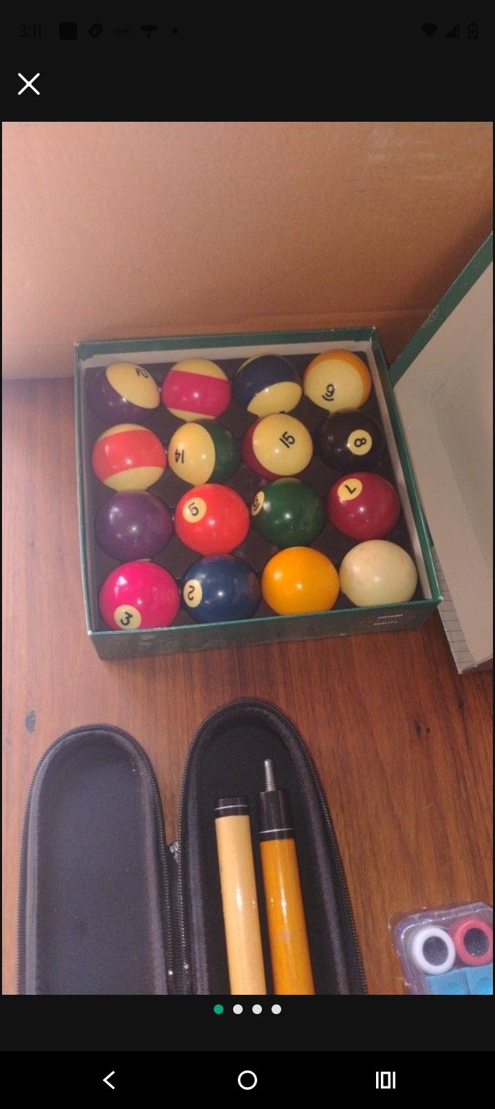 Set Of Billard Balls AND Accesorios 