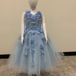 Bahama Blue  And White Dress 