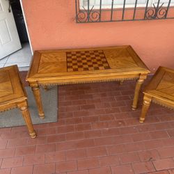 Set of 3 Oak Tables VGC
