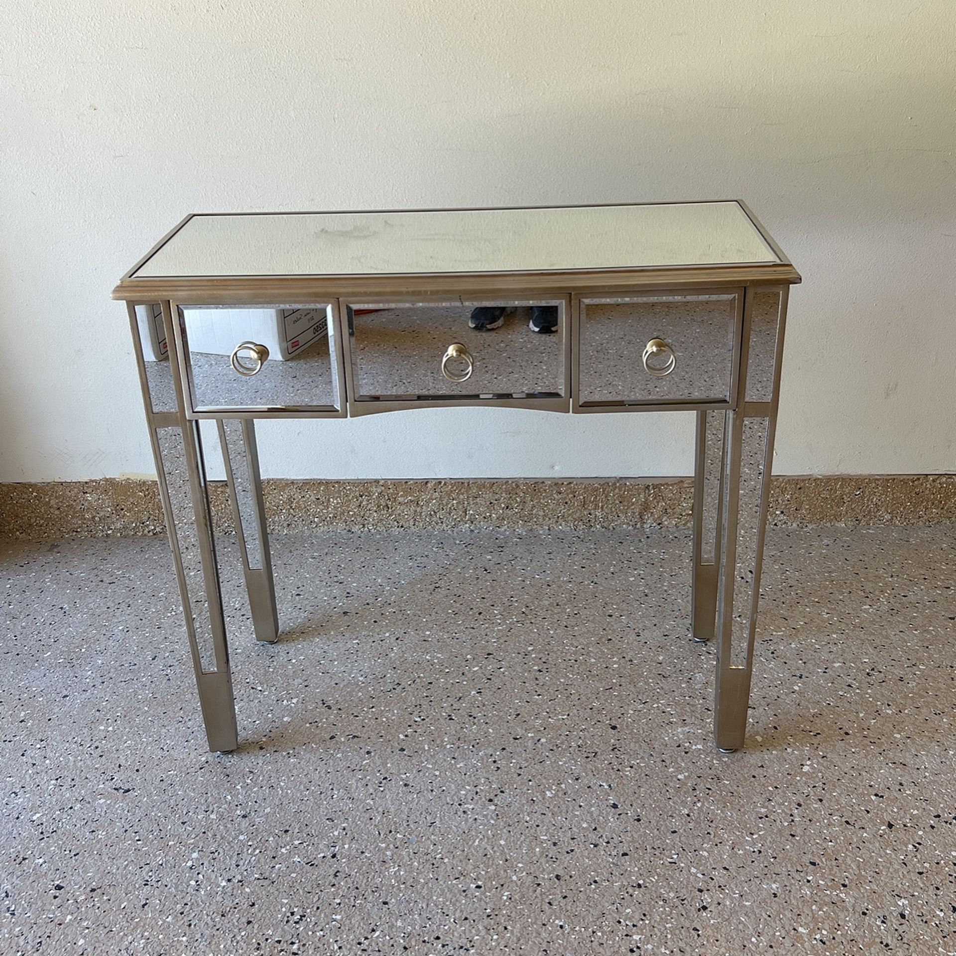 Glass Vanity Desk