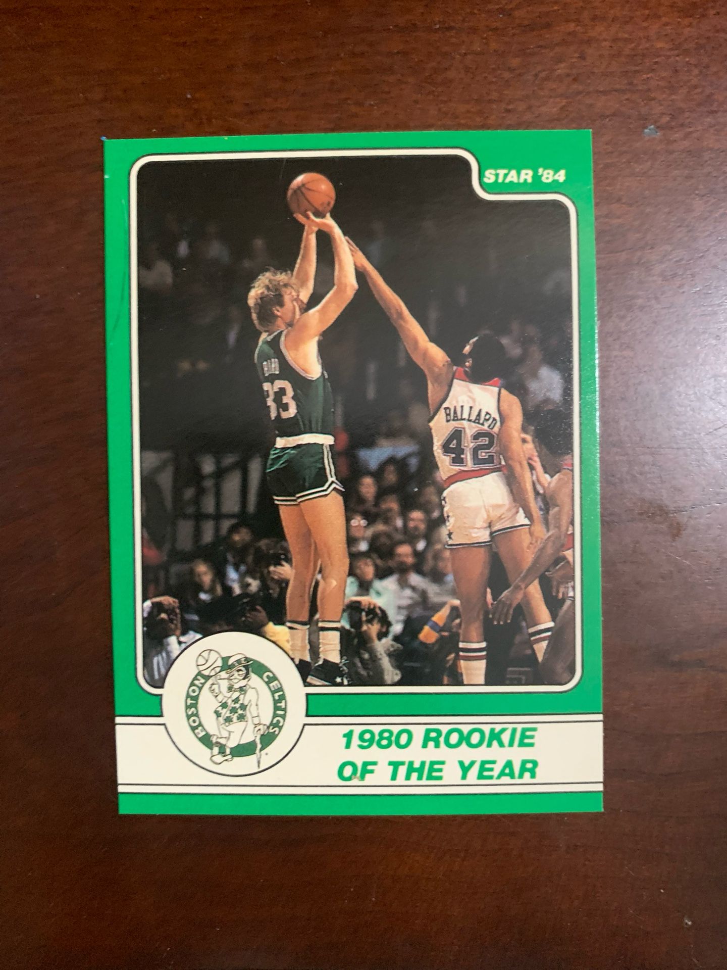 LARRY BIRD 1980 ROOKIE OF THE YEAR