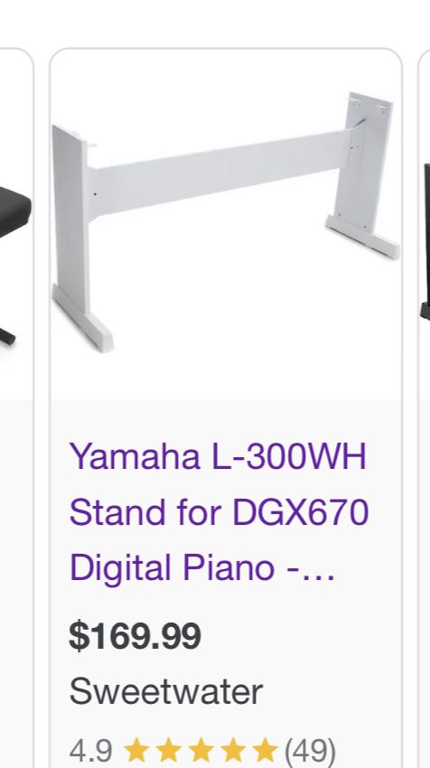Keyboard stand, Used