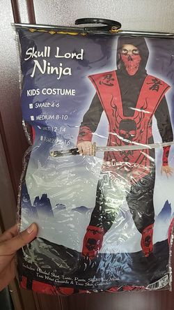 Kids Ninja Costume Size 4/6