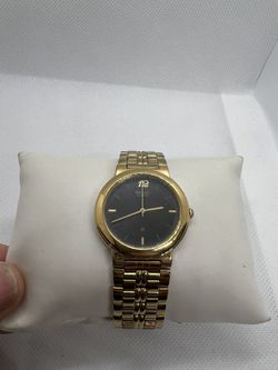 🍯🍯Super Rare Luxury Black Face GoldPlated SEIKO SX Men Watch 90s🍯🍯