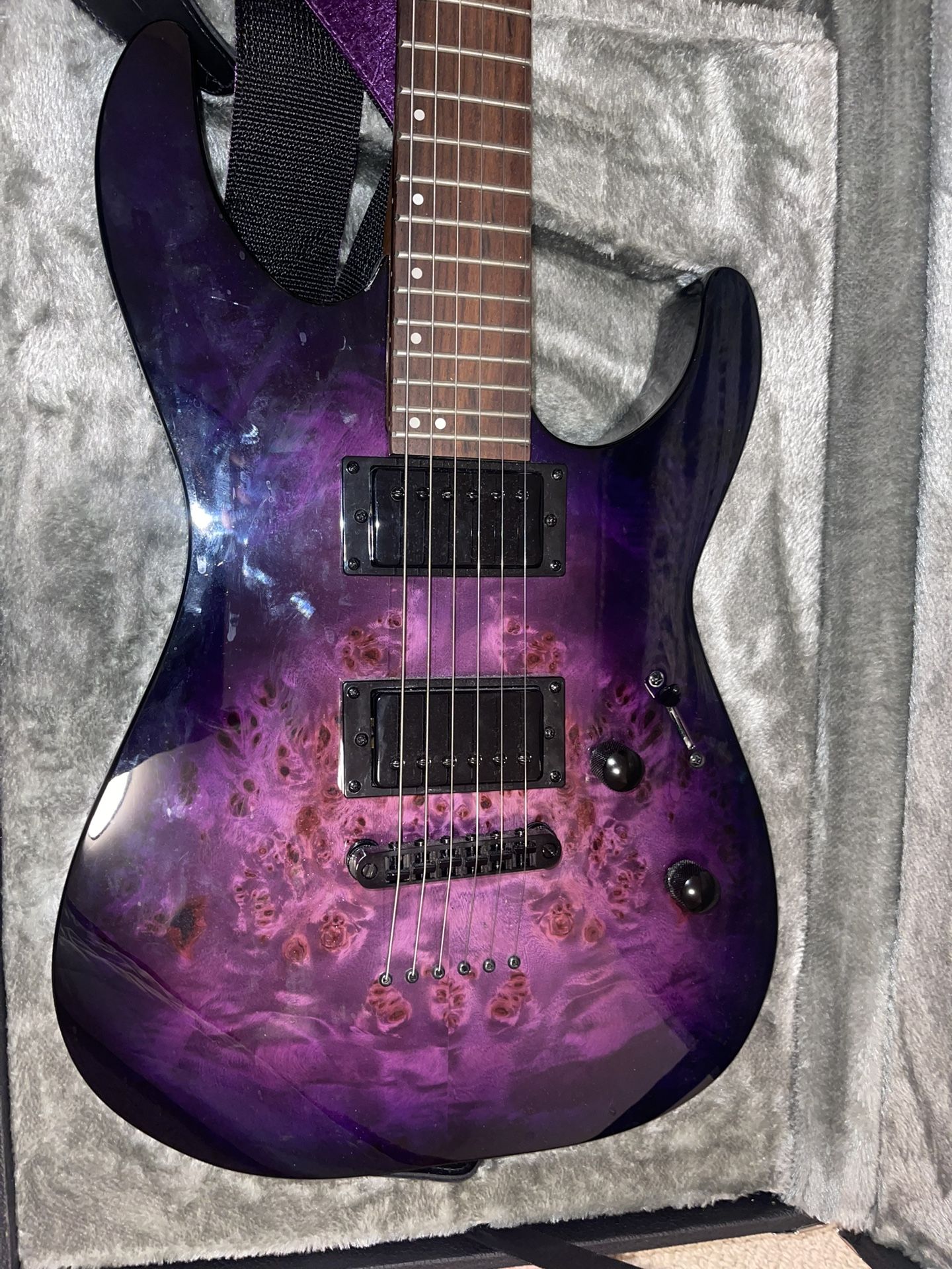 ESP LTD M200DX Electric Guitar Purple Burst