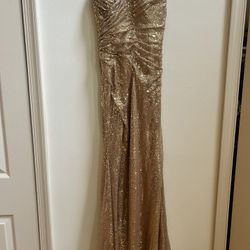 Gold Sequin Dress