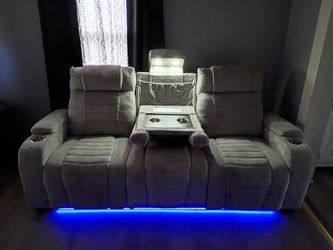 Two -Modern & Contemporary Microfiber Reclining Sofa BOTH FOR $800 OR ONE $475