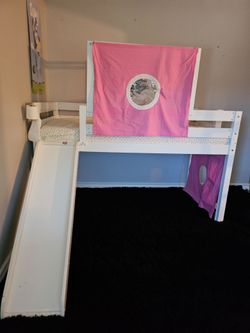 Twin bed with mattress