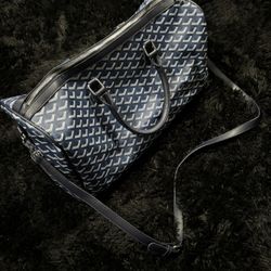 Blue and White Designer Travel Bag