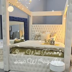 ✨️ King, Cal King, Queen Bed Frame ✨️ Furniture Sectionals, Bedrooms, Dining Avail
