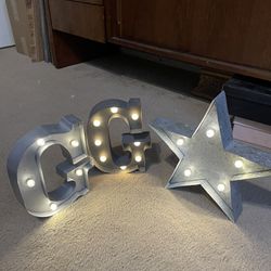 Metal Letter And Star