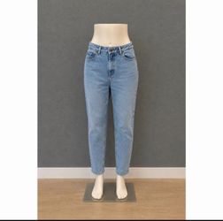 Vintage Talbots Women's Mom Jeans Size 14 Light Wash High Rise Tapered Denim Retro 90s