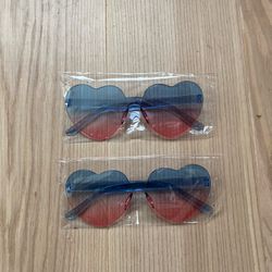 heart shaped glasses 
