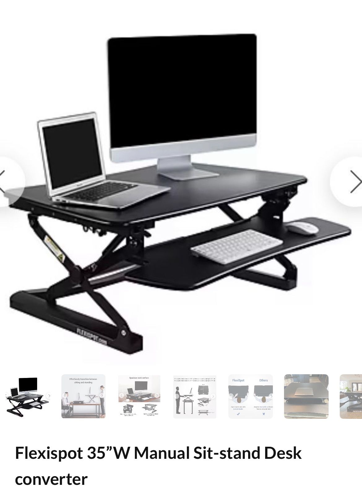 Flexispot -sit to stand desk converter