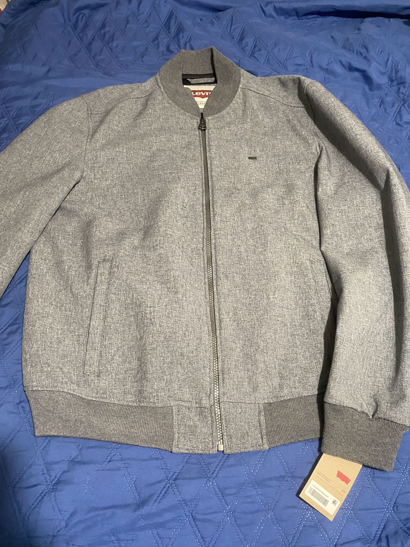 Levi’s Mens Casual Bomber Fitted  Jacket Size Large New Trucker Sherpa  Express Zara H & M Varsity lululemon Members Only