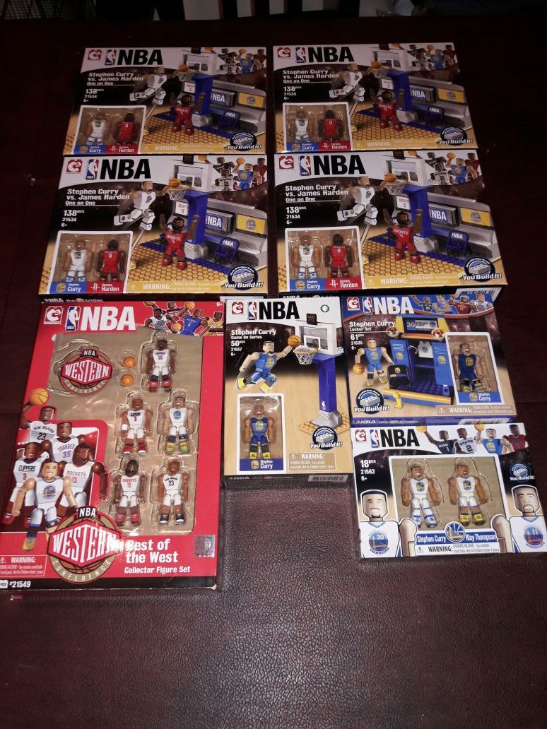 Stephen Curry C3 NBA LEGOS Sets Best of the West Durant, Thompson, Harden