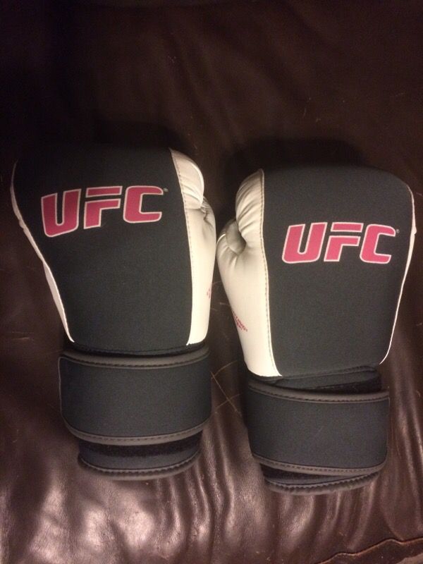 UFC boxing gloves.