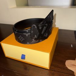 Louis Vuitton Monogram Eclipse Belt. 