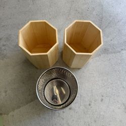 Containers For Silverware And Other Things.  $5